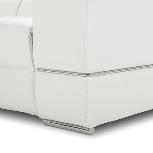 Zuri Furniture Modern Luxor Reclining Chair with Power Headrests