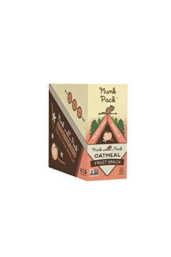 Munk Pack Oatmeal Fruit Squeeze | Peach Chia Vanilla, Ready-to-Eat Oatmeal On The Go, 4.2 oz, 6 Pack