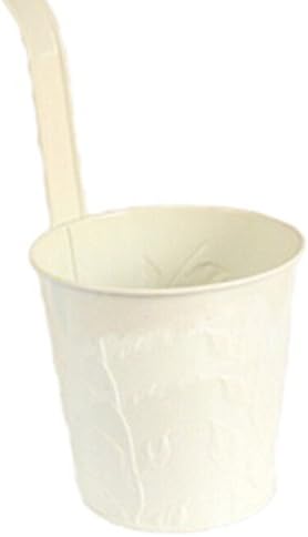 Hanging Planter Buckets Metal Hanging Planters/ Hanging Basket Buckets/ Fence Buckets/ Hydroponic Pots (White)
