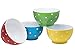 Bruntmore 20 Ounce Polka Dot Ceramic Bowls, Dessert Bowls Set of 4, 20 Oz Porcelain Dip Ice Cream Bowls, Serving Bowls, Microwave, Pasta Bowls Best for Gift