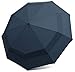 EEZ-Y Compact Travel Umbrella w/Windproof Double Canopy Construction - Auto Open/Close Button