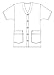 Adar Universal Double Pocket Snap Front Top (Available in 39 colors) - 604 - Navy - M