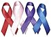 Support USA | American Made 250 Red HIV/AIDS/Addiction Awareness Ribbons - Bag of 250 Fabric Ribbons with Safety Pins