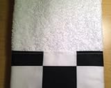 New HandMade Nascar black white Checkered Flag Guest Hand Towel cute