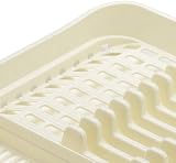 Addis Plate Dish Draining Rack Linen Cream UK Plastic BPA Free view 2