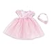Emily Rose 14 Inch Doll Clothes | Pink Easter Doll Dress with Rosette Headband | Fits 14