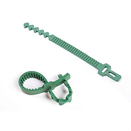 SELLBINDING 100 Pieces Adjustable Garden Plant Twist Ties, Flexible Plastic Twist Ties Multi-Use for Secure Vine