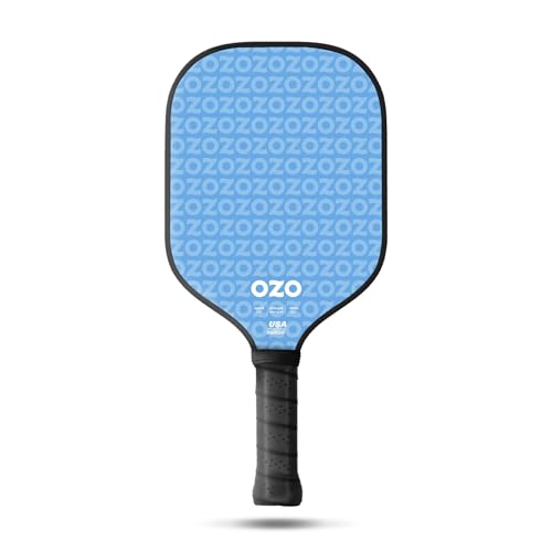 OZO Pickleball – Spark Anfänger Power-Schläger – Carbonfaser-Oberfläche (Blau)