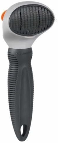 TRIXIE Soft Brush, Plastic, 10 x 18 cm, Grey, 10 x 18 cm (Pack of 1)