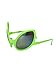 elope Green Alien Martian Costume Glasses with Rainbow Lenses Standard