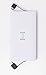 Flux Portable Charger 10,000 mAh, Ultra slim External Battery Pack with built in Cords for iPhone 7, iPhone 6s, iPhone 6, Galaxy s7, Galaxy s7 Edge (Premium Aluminum Power Bank)