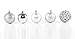 Luxury Christmas Balls Ornaments Shatterproof 5 Finish-Shiny,Matte,Glitter,Matte Paint and Hollow,2.36