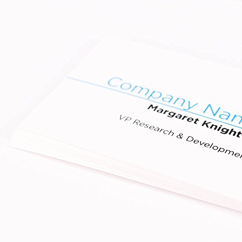 Buttonsmith Custom Business Cards - Double-sided, 110 lb Smooth Touch