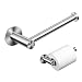 Toilet Paper Holder MEZOOM Self Adheaive Toilet Roll Holder 304 Stainless Steel Wall Mounted Tissue Paper Hanger with 3M Replacement Adhesive for Bathroom Kitchen Lavatory (1 Pcs)