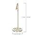 Shappy 12 Packs Table Number Card Holders with Alligator Clip Photo Memo Holder Clips for Wedding Party Favor (Golden)