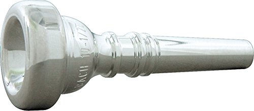 Bach 34910HD Silver Plated 10-1/2 D Cup Cornet Mouthpiece, Medium Shallow