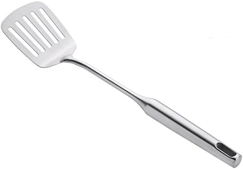 Spatula (stainless steel) CHNX Professional Stainless Steel Slotted Turner, Forming One, Make Life More Healthy (Silver)