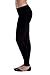 In Touch Women's Cotton Spandex Leggings (Large, Navy/Red)