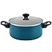 Farberware Dishwasher Safe Nonstick Cookware Pots and Pans Set, 15 Piece, Teal