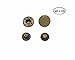 CrazyEve Leathercraft 100 Sets No Sewing Metal Press Studs Snap Fastener Refills 831 Snap Button (0.589 inch (15mm))