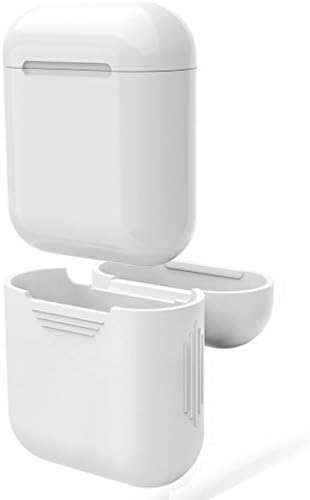 AirPods Case Silicone, Copbis Shock Protective Cover for Apple Airpods Charging Box (White)