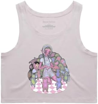 Melanie Martinez　fruit of the loom　半袖 Melanie Martinez Pity Party Crop T-Shirt, Cream, Medium at Amazon