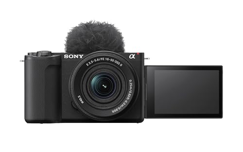 Sony ZV-E10 II Fotocamera per vlogging con obiettivo 16-50 mm (APS-C) – Video 4K 60p, 10 bit 4:2:2, 26 MP, stabilizzazione digitale, autofocus in tempo reale, ideale per vlogging e social media