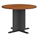 Bush Business Furniture Series A & C 42 Inch Round Conference Table in Natural Cherry