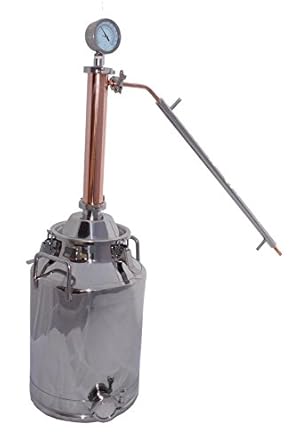 8 Gallon Moonshine Still with 2" Copper & Stainless Whiskey Column