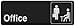 Hillman 841754 Black and White Plastic Self-Adhesive Office Sign (3