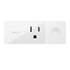 Wemo Mini Smart Plug, Wi-Fi Enabled, Works with Amazon Alexa