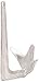 Lewmar Galvanized Steel Claw Anchor 11 lbs. for Boats 21'-27', Bruce-Style Claw for Quick Setting, Bow Roller Compatible, Measures 18-1/2
