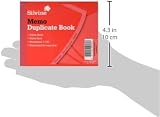 Silvine 4x5 Duplicate Memo Book 1-100 Index Pack of 12 view 3