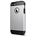 Spigen Tough Armor Desigend for Apple iPhone SE Case (2016) / Designed for iPhone 5S Case (2013) / Designed for iPhone 5 Case (2012) - Satin Silver