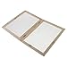 Baosity 2 in 1 Wooden Paper Making Papermaking Mould Frame Screen Tools for Paper Handcraft DIY Paper Craft 18x12.5cm