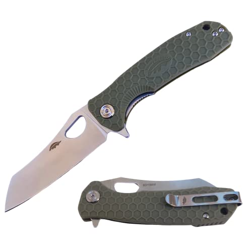 Western Active Honey Badger Wharncleaver Pocket Knife, Steel Blade