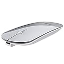 Ultra-thin Bluetooth Wireless Rechargeable Mouse Compatible with Laptop, Tablet, Notebook, PC