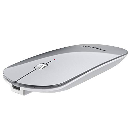 Ultra-thin Bluetooth Wireless Rechargeable Mouse Compatible with Laptop, Tablet, Notebook, PC