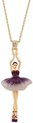 Amazon レネレイド Les Nereides バレリーナペンダント Pas De Deux Luxe パープル 並行輸入品 ジュエリー 通販