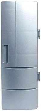 SHOH Mini Fridge Silver Electric Cooler & Warmer Dual Use Outdoor Car Medicine Refrigerator Household Dormitory USB