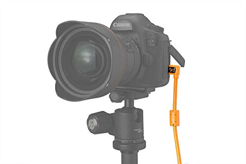 TetherPro USB 3.0 male to Micro-B Right Angle Cable, 15 feet, Orange