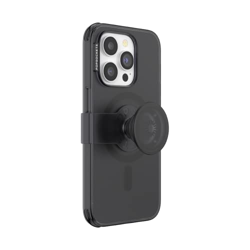 PopSockets iPhone 14 Pro Phone Case with MagSafe- Transluscent Black at Amazon