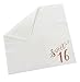 Sweet 16 Napkins with Rose Gold Foil Details (5 x 5 In, White, 50 Pack)