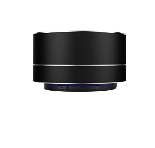 Metal Bluetooth Speaker for Xiaomi Mi Mix 3 Smartphone USB Port TF Card Auxiliary Speaker Micro Mini (Black)