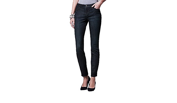 Vera Wang Straight-Leg Jeans - Blue 