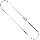Sterling Silver Snake Chain Necklaces & Bracelets light 1.2mm Nickel Free Italy, Sizes 7 - 30 inch