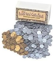 400 Assorted Plastic Coin Pack
