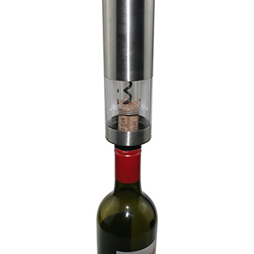 YIMI Classic Chargeabl Stainless Steel Electric Wine Opener Corkscrew Bottle Opener And Elegant Leather Box W036A1 - Thumbnail 5