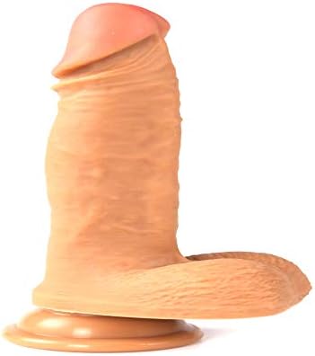 JIUOWLYING Evejoy Realistic 8 inch Massage Hands-Free with Strong Suction Cup for Women, 100% Medical Grade Silicone G5