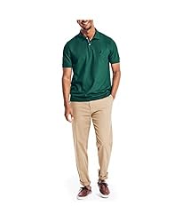 Nautica mens Classic Short Sleeve Solid Polo
